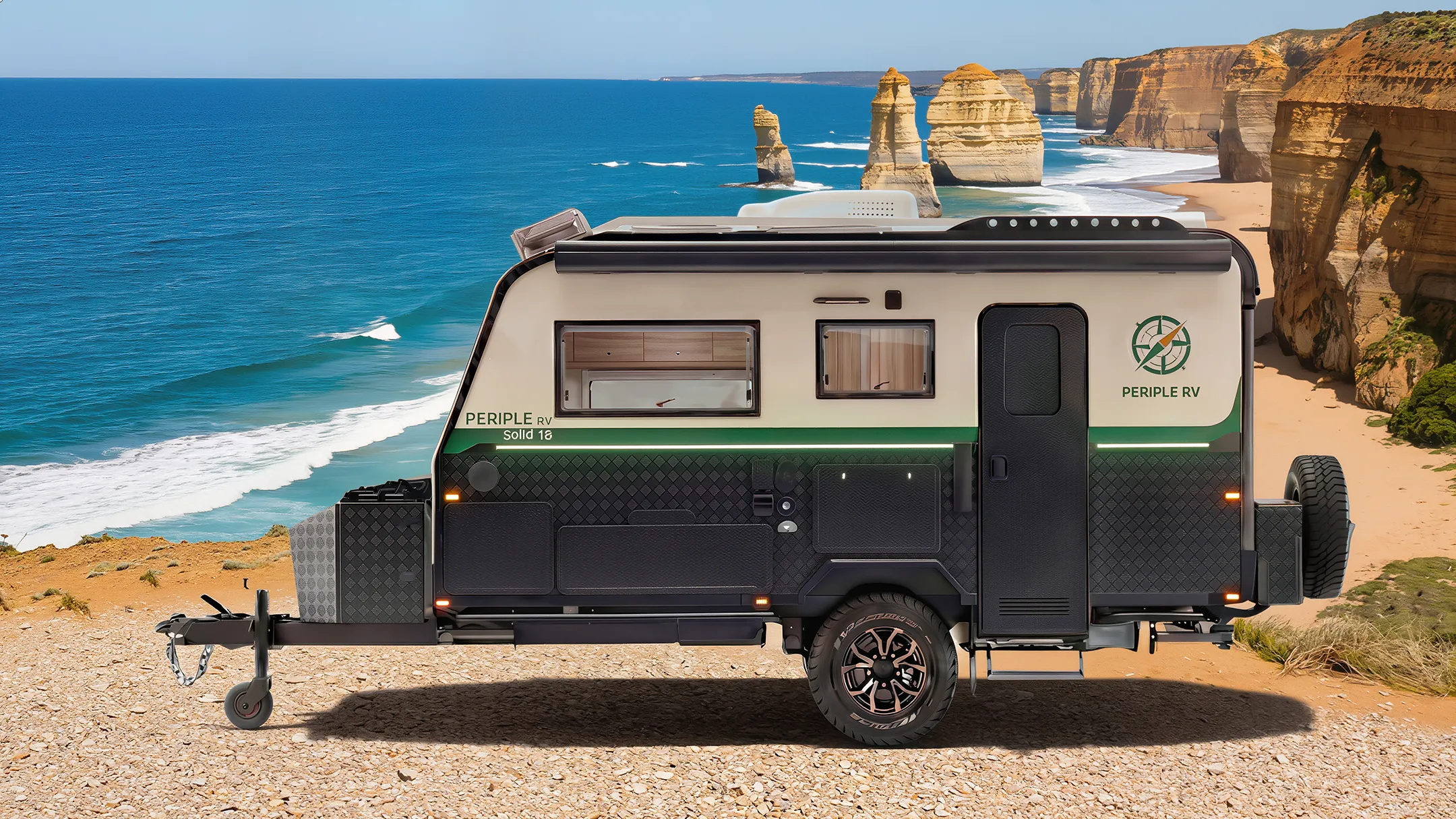 Off-Road Caravan exploring Victorian terrain